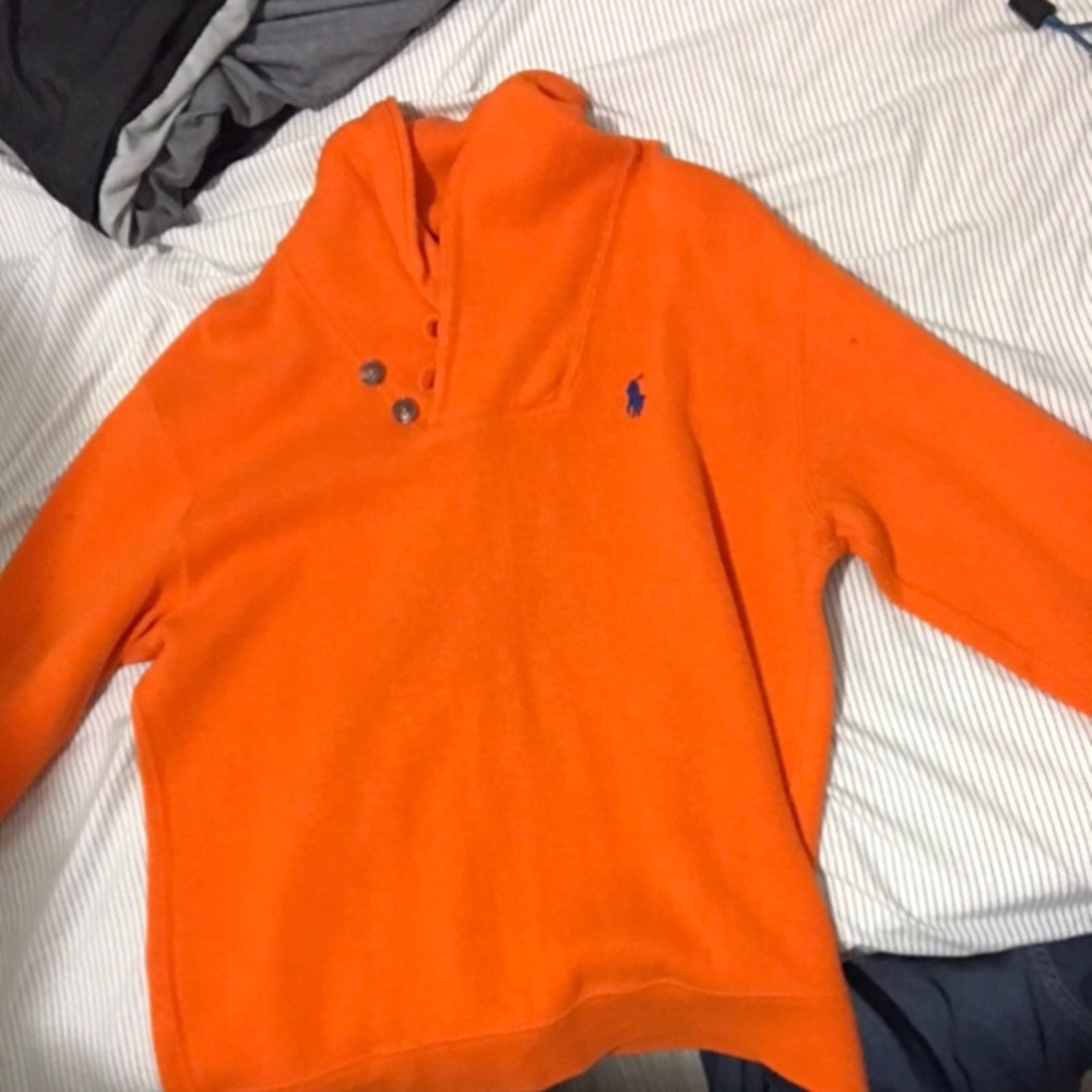 Orange Polo sweater